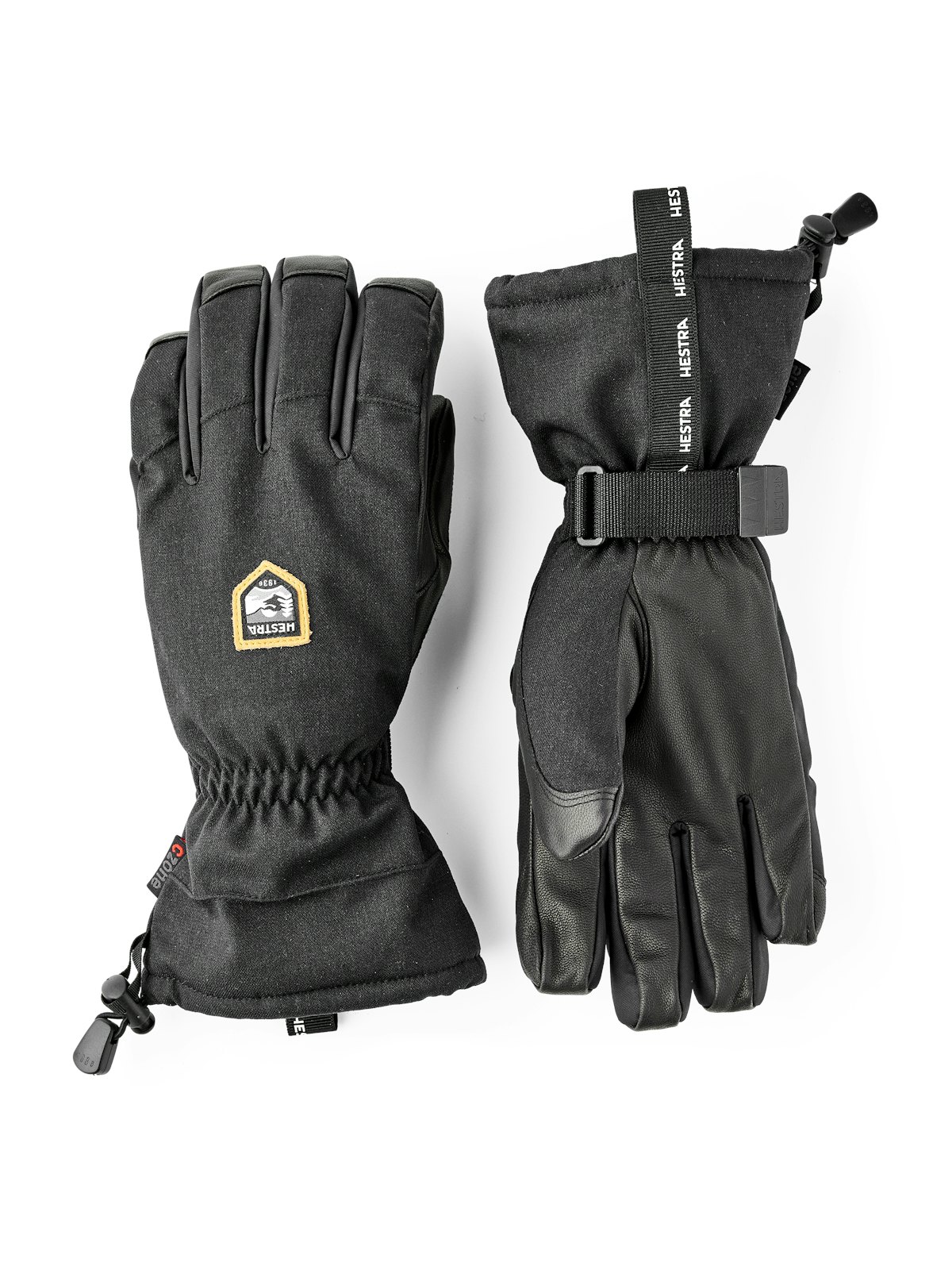 CZone Mountain 5-finger Black Hestra Gloves - Main Image